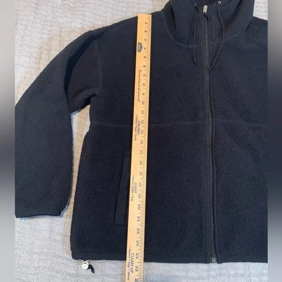 The North Face Women's Black Zip Up Jacket with Hood Size Large Fleece Pockets - Picture 9 of 16